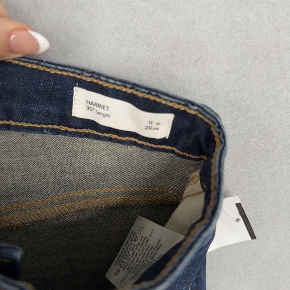 Outland Jeans Womens 29 Blue Denim Harriet High Rise Skinny 30 Inseam Organic - Picture 7 of 16